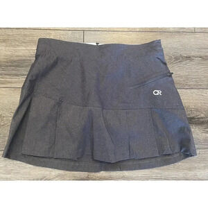Club Ride Cycling Skirt Detachable Padded Bottoms Gray Small S